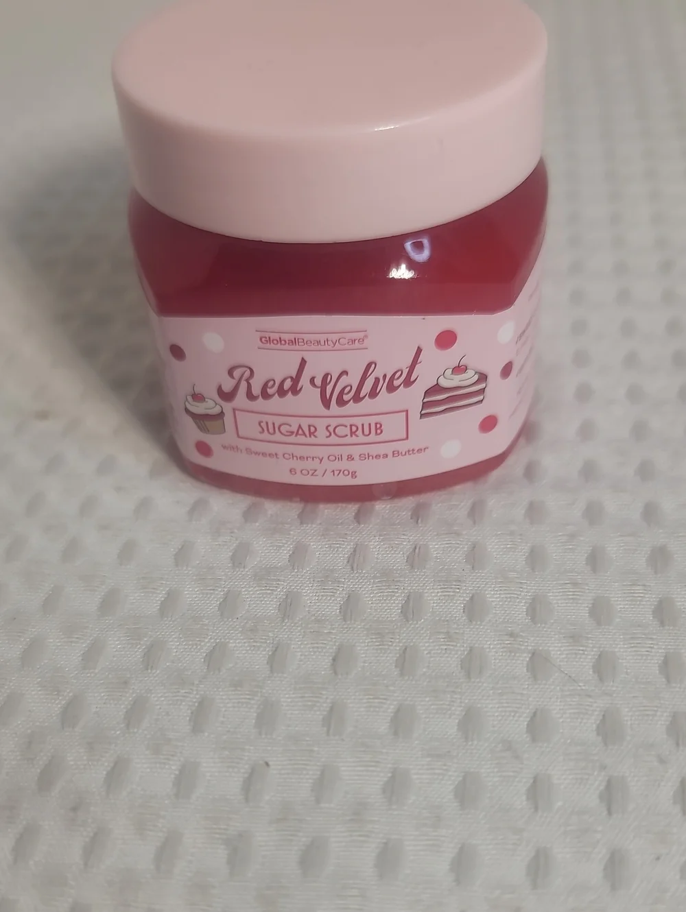 GlobalBeautyCare Red Velvet Sugar Scrub - Sweet Cherry